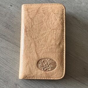 Buxton Beige Leather Wallet